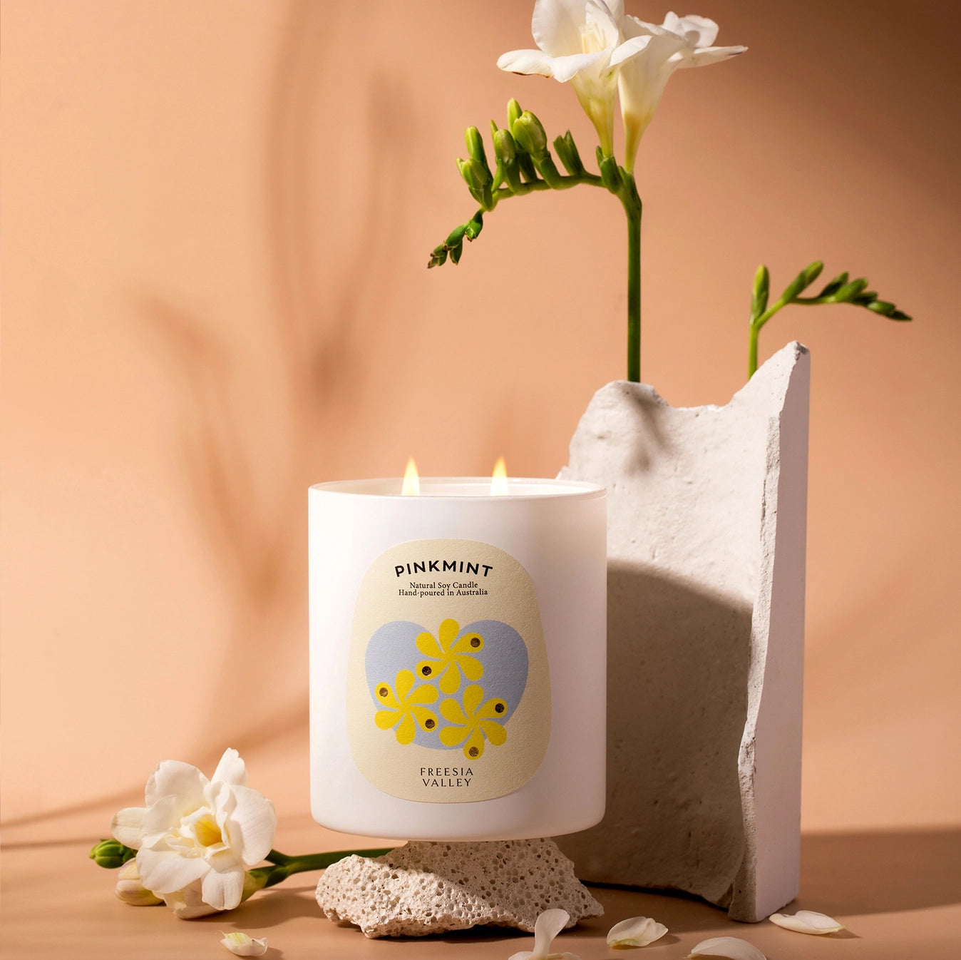 Freesia Valley Double Wick Soy Candle 300g