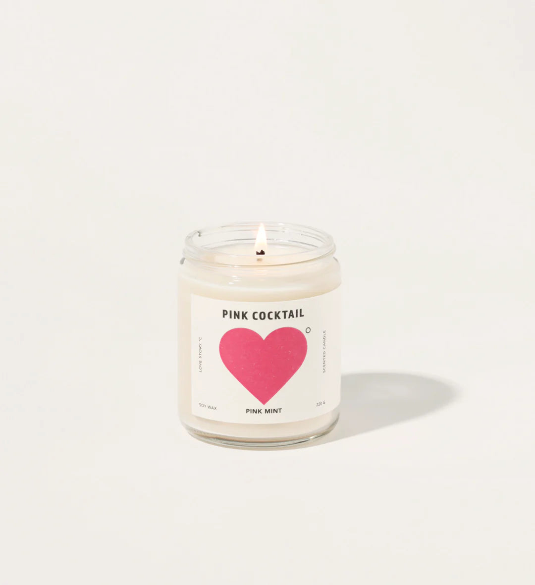Pink Cocktail Soy Candle 220g