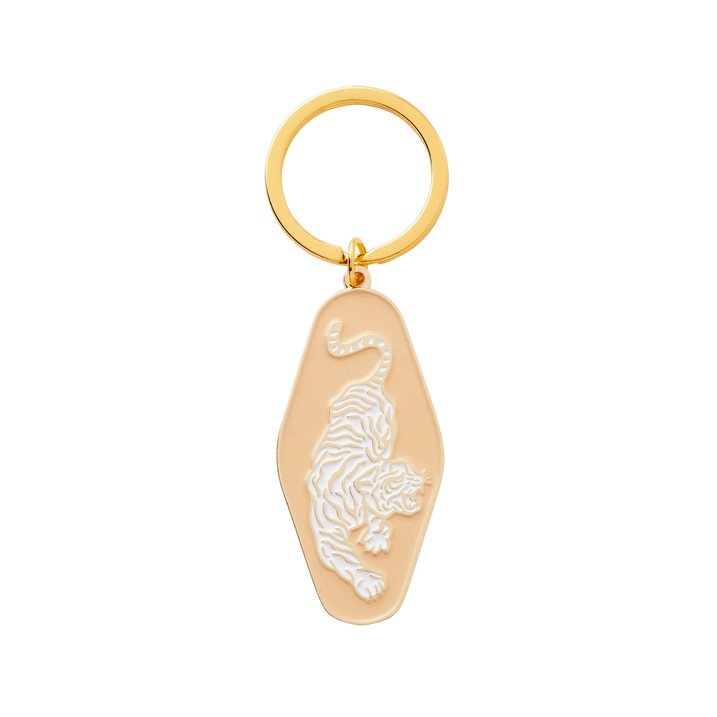 Tiger Enamel Keychain