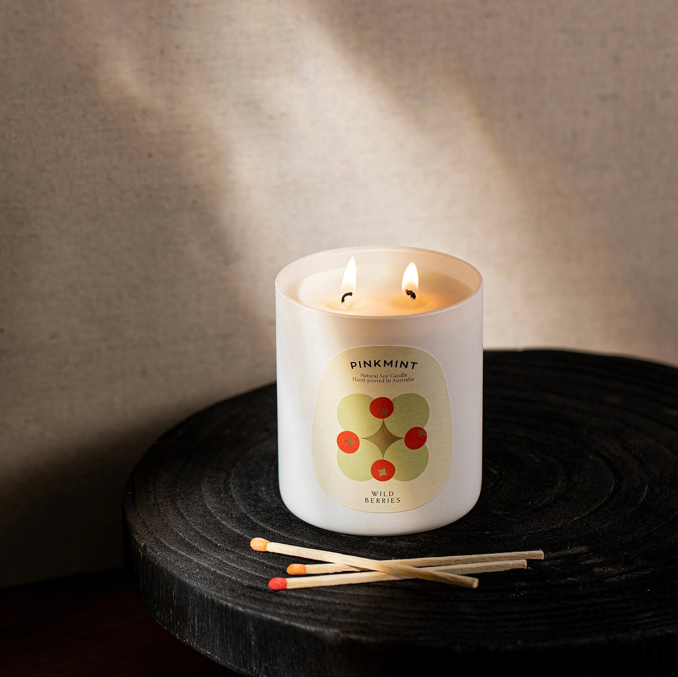 Wild Berries Double Wick Soy Candle 300g