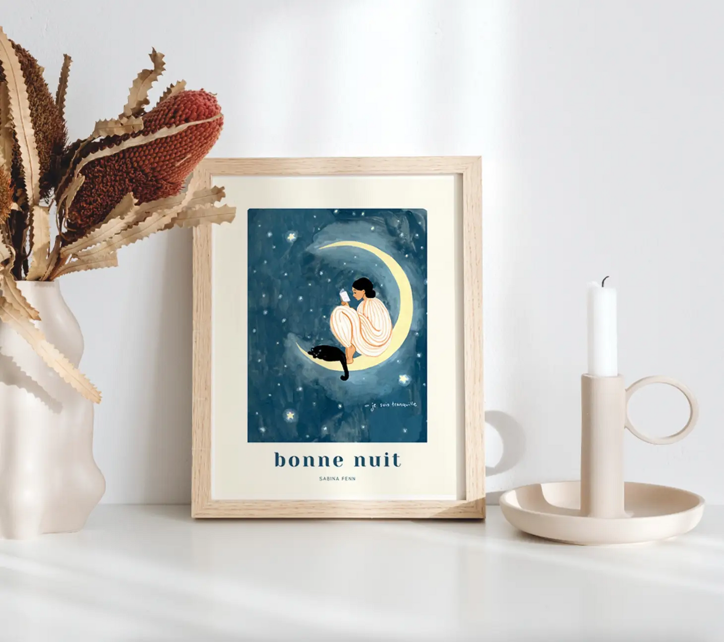 Bonne Nuit Art Print 8x10"