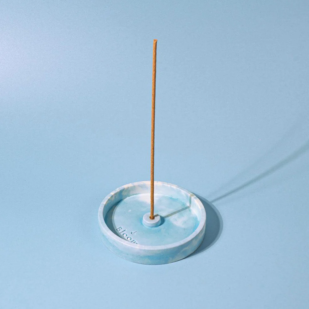 Marbled Incense Burner Blue