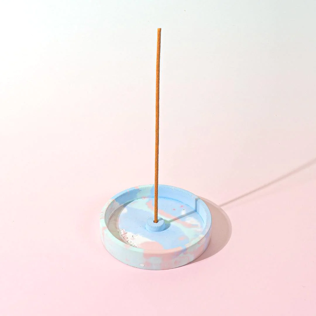 Marbled Incense Burner Multicoloured