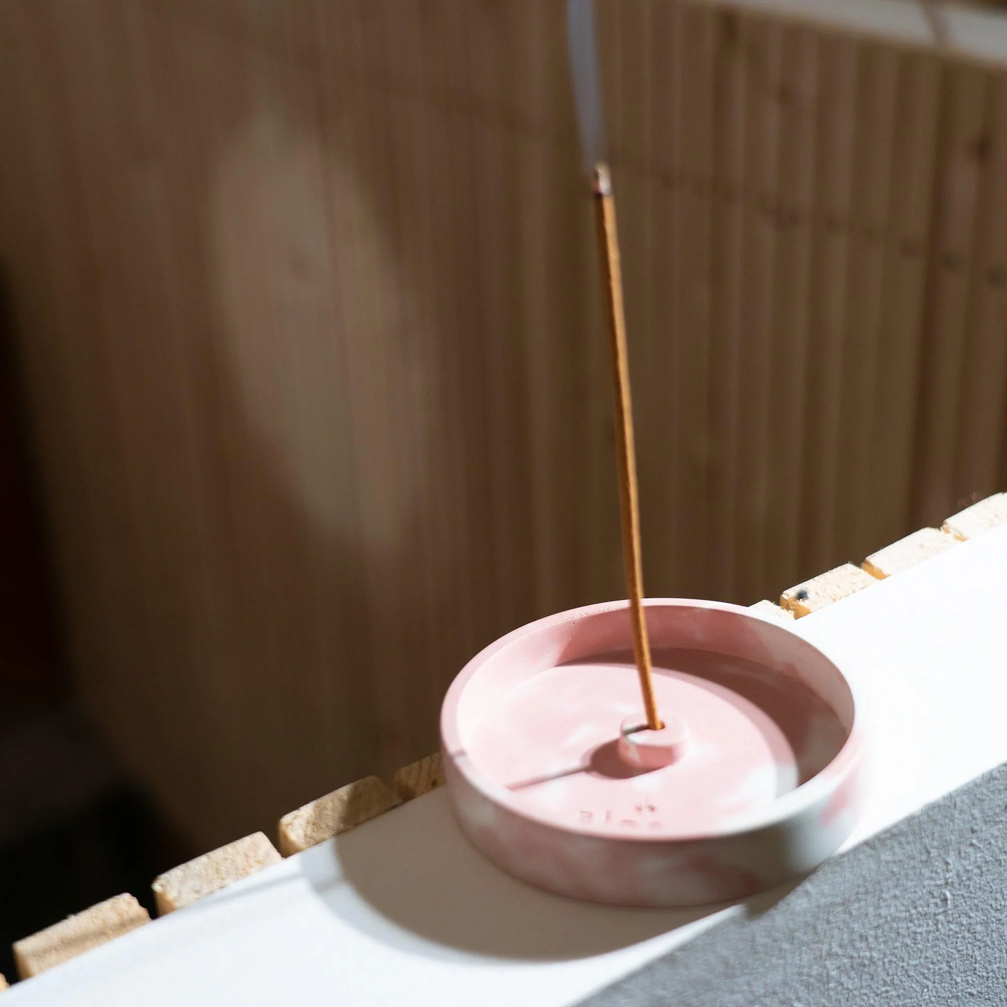 Marbled Incense Burner Rose