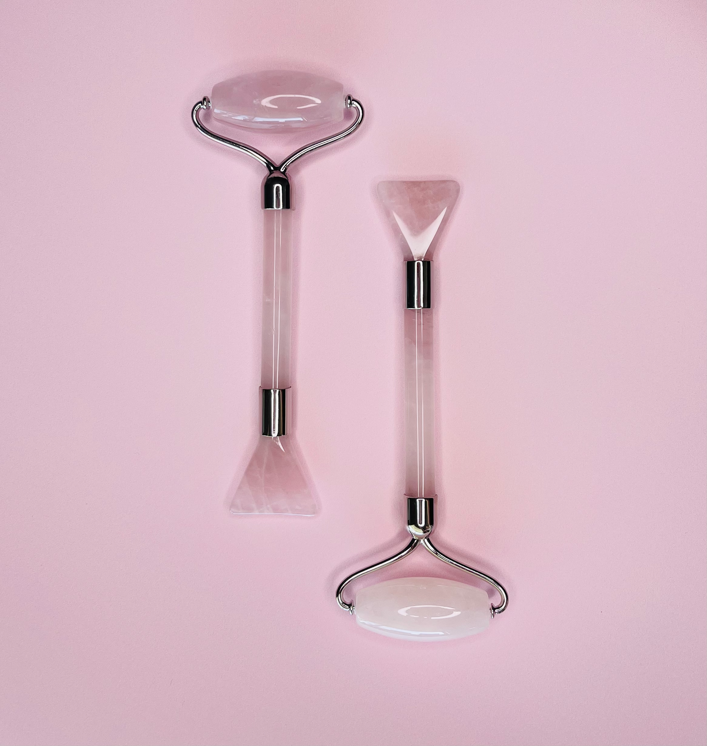 Rose Quartz Roller with Mask Head