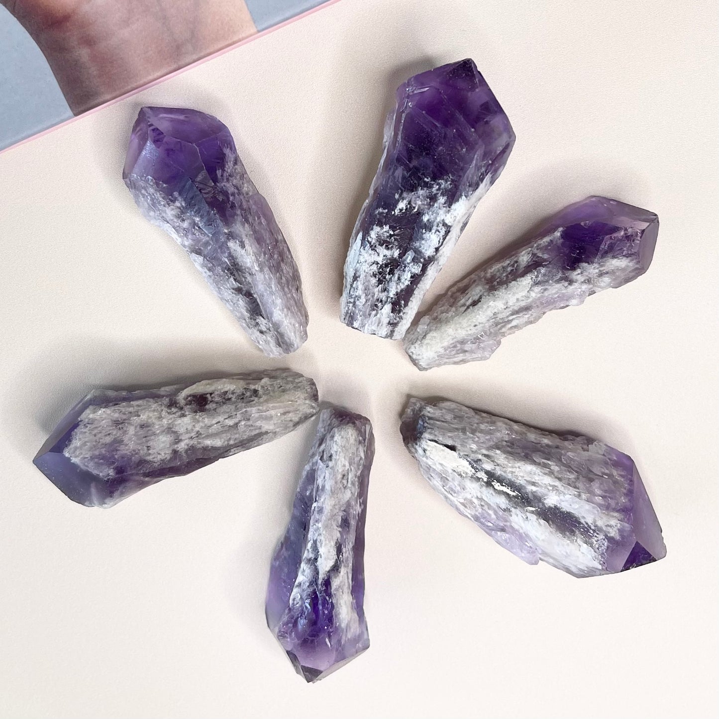Amethyst Elestial Point Crystal