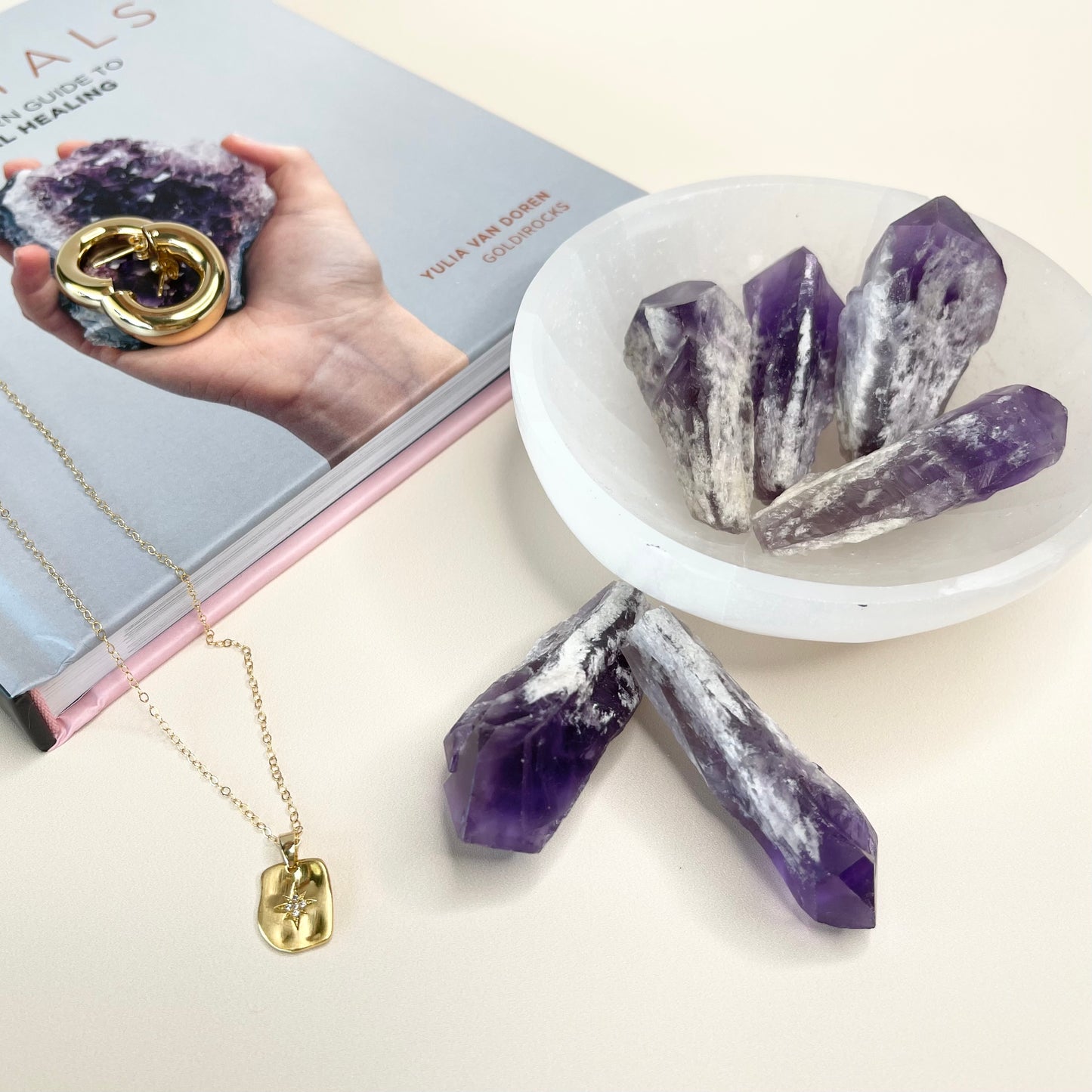 Amethyst Elestial Point Crystal