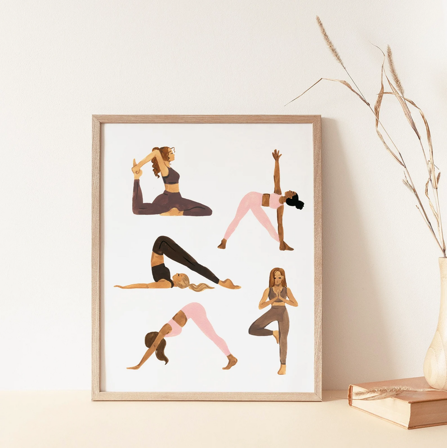 Yoga Girls Art Print 8x10"