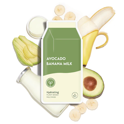 Hydrating Avocado Banana Plant Based Milk Sheet Mask