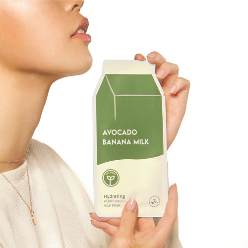 Hydrating Avocado Banana Plant Based Milk Sheet Mask