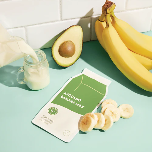 Hydrating Avocado Banana Plant Based Milk Sheet Mask