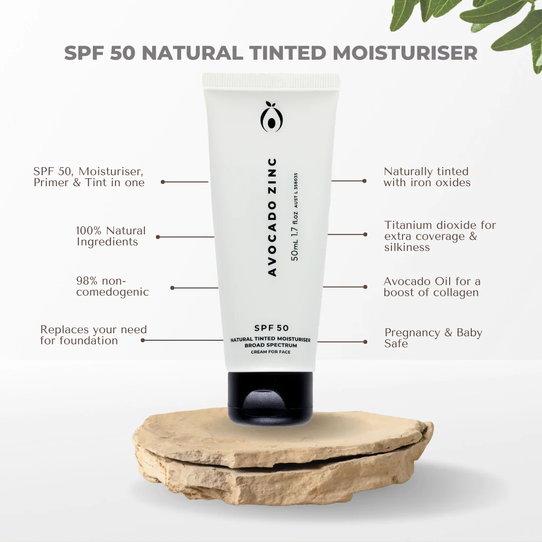 SPF 50 Natural Tinted Moisturiser - Medium Dark
