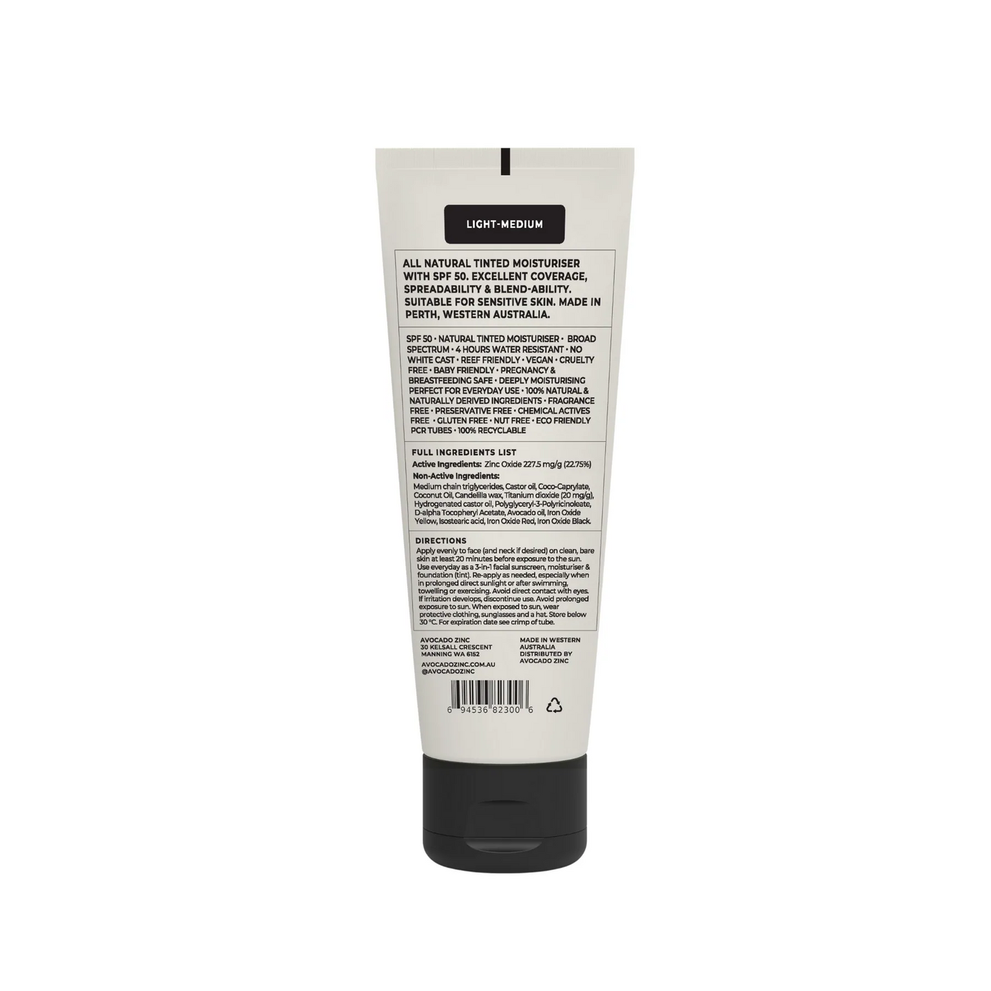 SPF 50 Natural Tinted Moisturiser - Light Medium