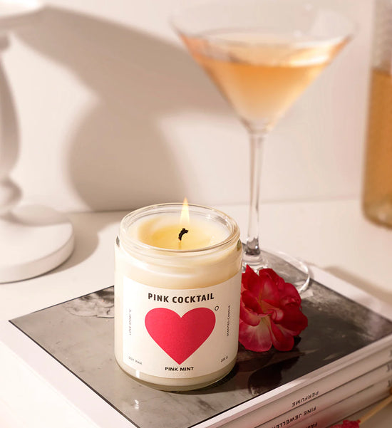 Pink Cocktail Soy Candle 220g
