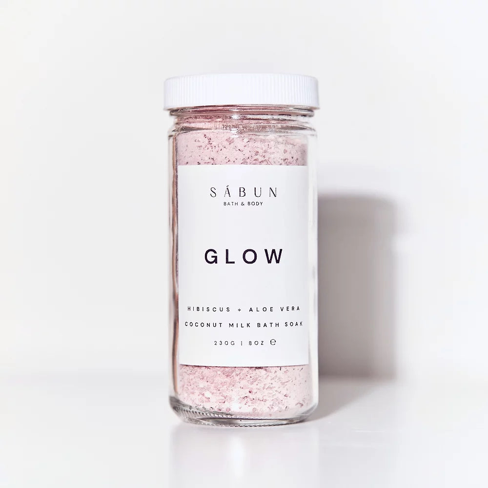 Glow Coconut Milk Hibiscus & Aloe Vera Bath Salt Soak