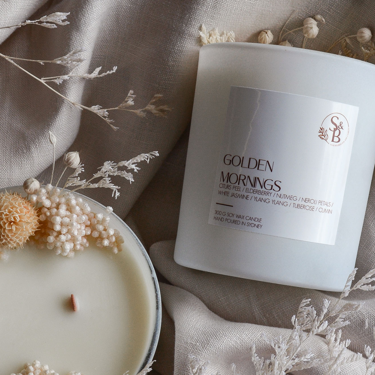 Golden Mornings Soy Candle 300g