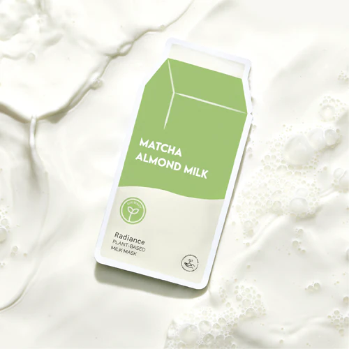 Radiance Matcha Almond Plant Based Milk Sheet Mask