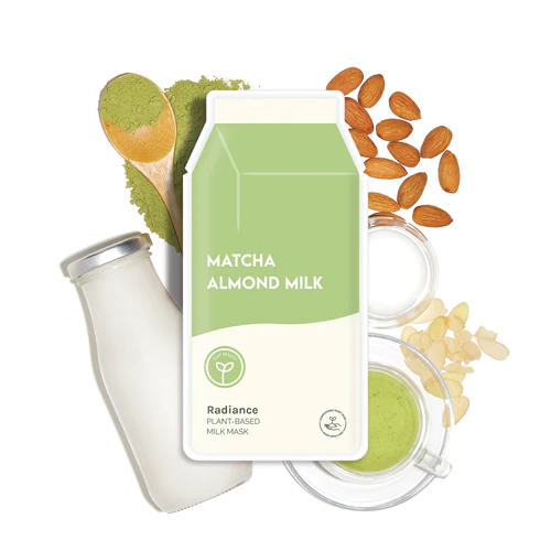 Radiance Matcha Almond Plant Based Milk Sheet Mask